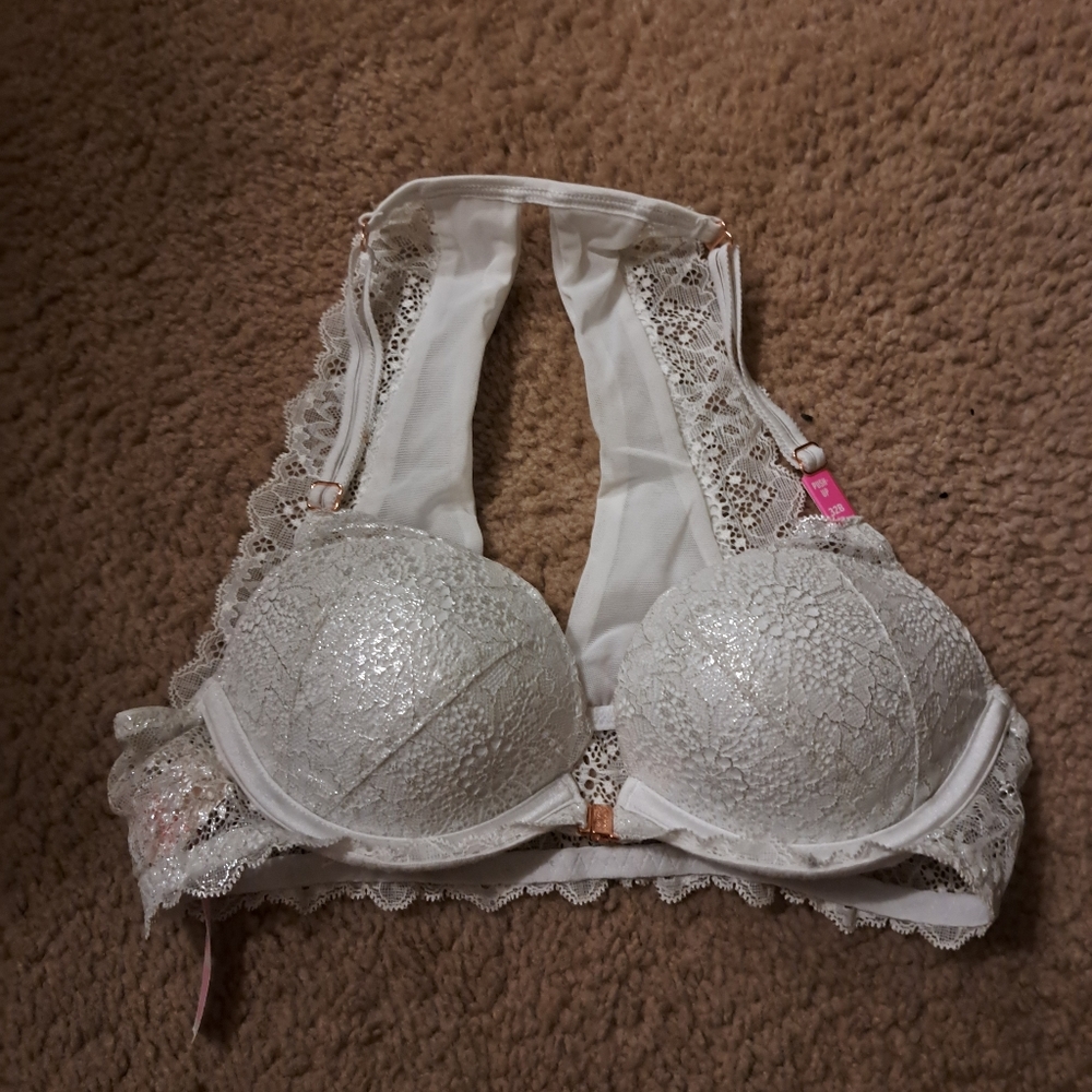 BNWT VS Pink racer back bra